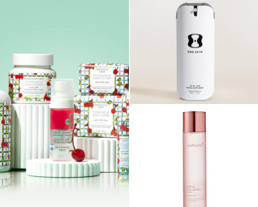 My skincare products cover photo collage
