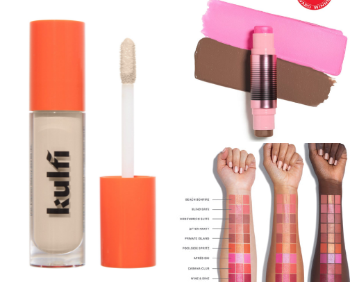 everyday makeup products cover photo collage