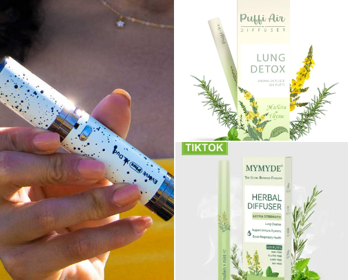 Vape smoking pens cover photo collage