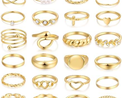 Amazon gold rings cover photo collage