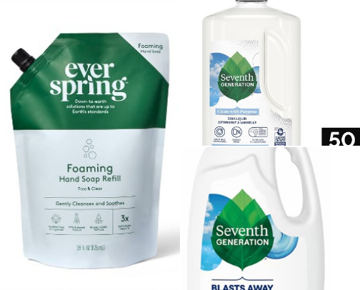 Non-toxic or low-tox household items cover photo collage