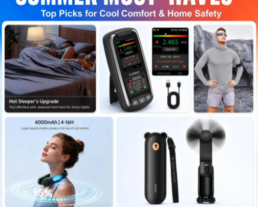 Stay Cool This Summer: Best Summer Cooling Essentials for Hot Weather 2026 cover photo collage