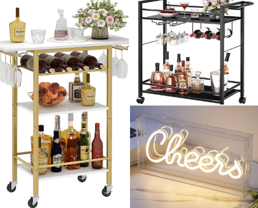 Style your bar cart cover photo collage
