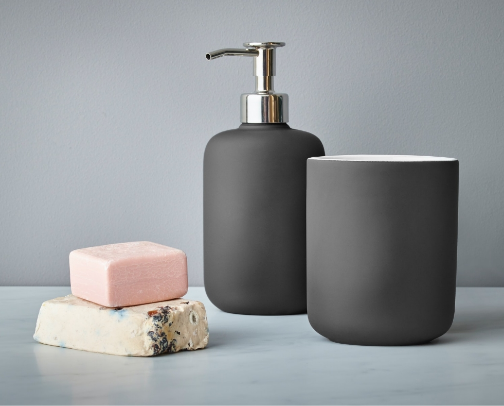 Aesthetic & Organized Bathroom cover photo collage