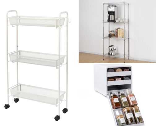 I Finally Found Narrow Rolling Carts That Fit My Tiny Kitchen Gaps cover photo collage