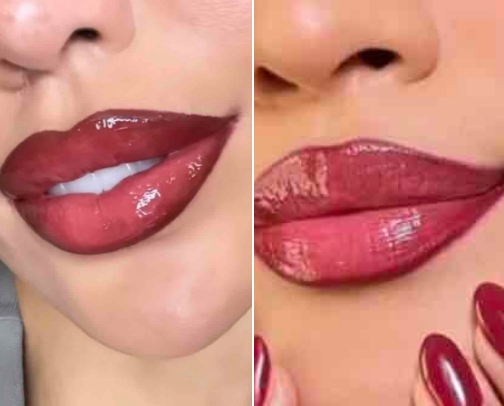 the perfect fall lip combos cover photo collage