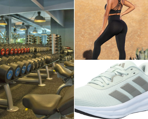 Fun Fitness activities and sports wear cover photo collage