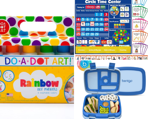 A-B-C: the basic back to school supplies, toddler edition! cover photo collage