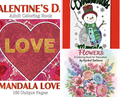 Adult coloring books Created by Me cover photo collage