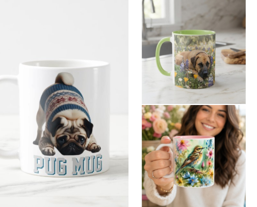 Cute Animal Mug Designs for Coffee Fans cover photo collage