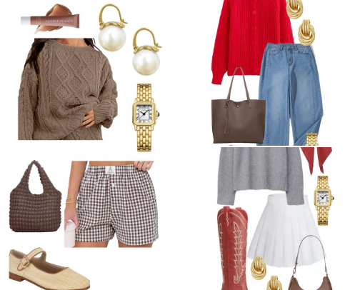 fall outfit ideas ☕️🍂 cover photo collage