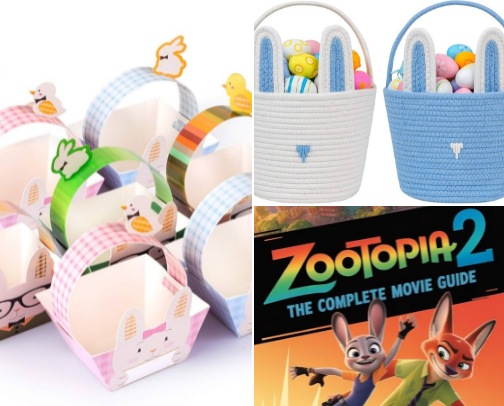 Easter Gift Baskets & Bags, perfect for your kiddos or students. cover photo collage
