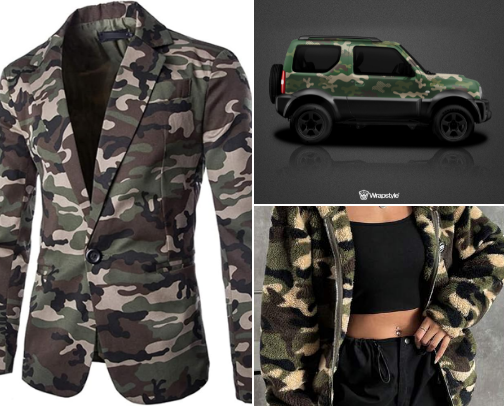 Everything I want and love in Camo cover photo collage