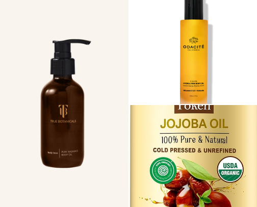 Body Oils (Non-comodogenic, moisturizing, nurturing) cover photo collage