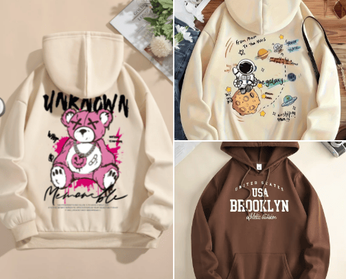 Hoodie Tali SerutSweatshirt Berkerudung Lengan Panjang Kasual, Pakaian Wanita cover photo collage