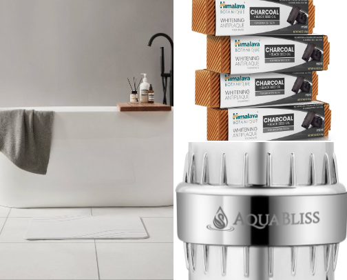 Bathroom Detox: Plastic-Free + Hormone Safe Essentials cover photo collage