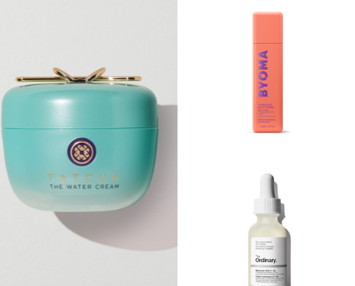 My favorite skincare favs as someone with sensitive skin !! cover photo collage