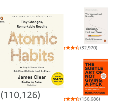 Psychology Books for Self-Growth & Better Thinking cover photo collage