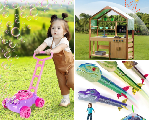 Backyard with the Kids cover photo collage