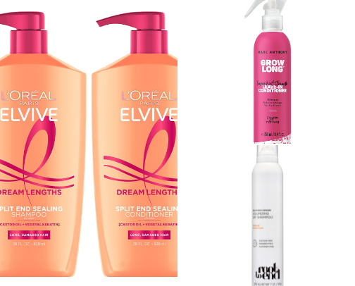 Drug store hair products✨ cover photo collage