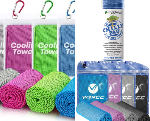 Cooling Towels and Gear That Saved Me From Melting at Outdoor Events cover photo collage