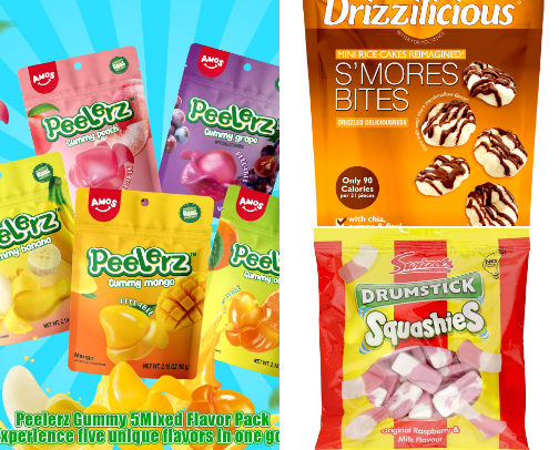 Favorite snacks cover photo collage