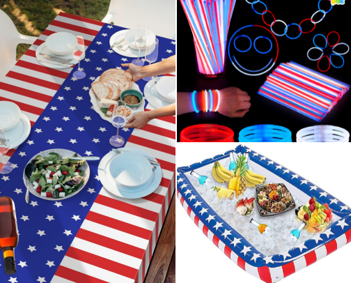 4th of July supplies cover photo collage