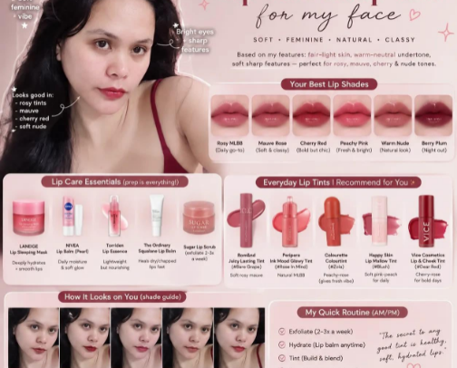 My personal lip care, and make up recos🌸🌷 cover photo collage