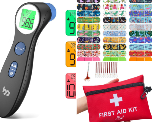 What's in Our Travel Sick Baby Kit cover photo collage