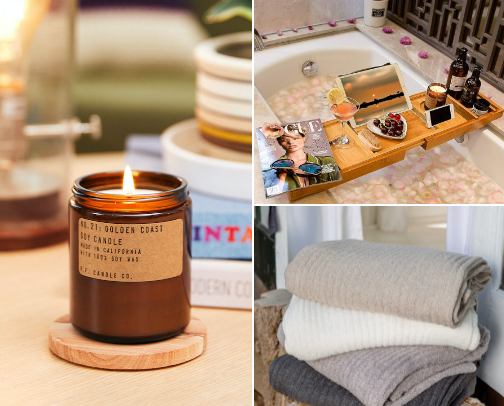 cozy gift guide for homebodies cover photo collage