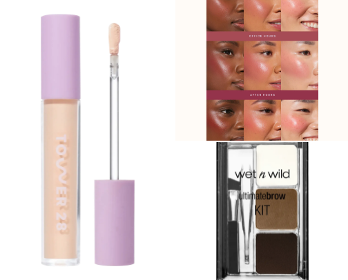 Current light makeup routine cover photo collage