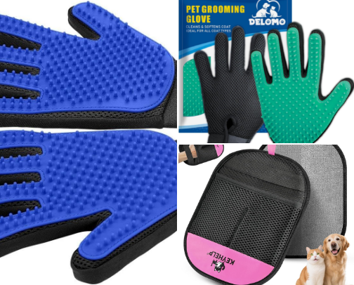 Pet Hair Remover Gloves cover photo collage
