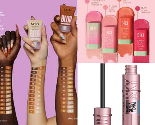affordable makeup in order with steps! cover photo collage