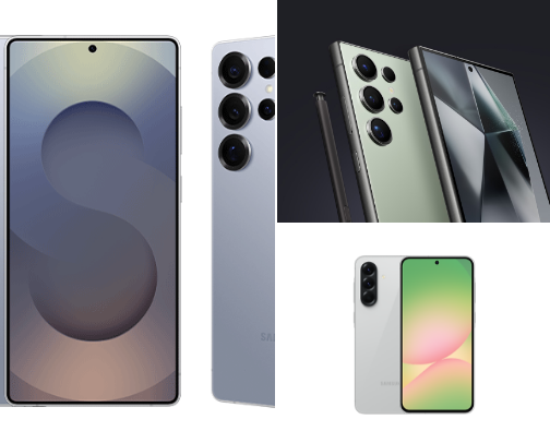 Samsung Phone and Gadgets cover photo collage