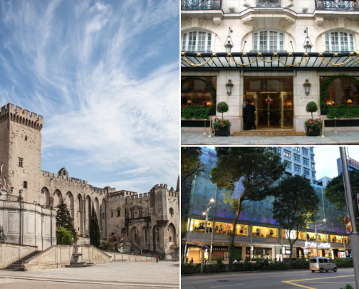 Avignon, France: Palaces, Bridges, Gardens and Lovely Stays cover photo collage