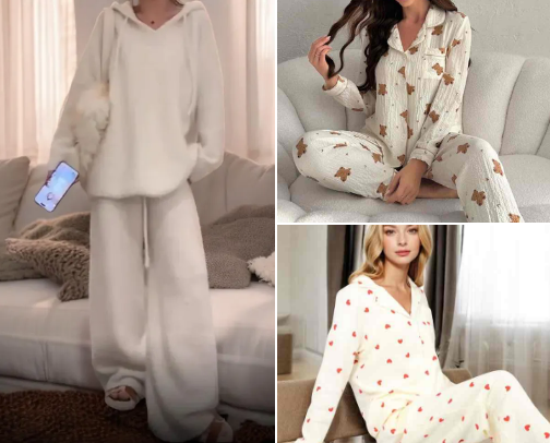 Cute Pajamas and Loungewear cover photo collage