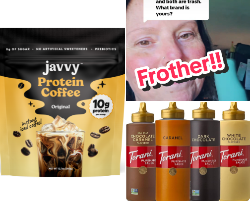 In my iced coffee era, no more ordering out! cover photo collage