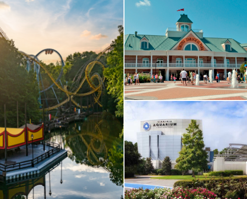 “Family Fun & Eats in Virginia” cover photo collage