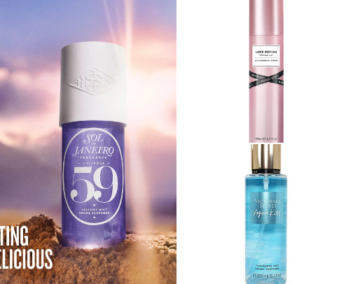 Body mist cover photo collage