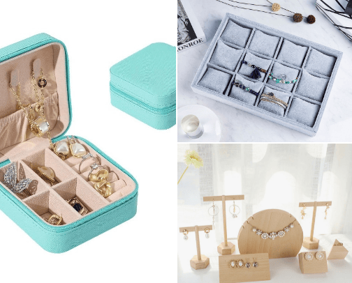 Jewelry organizers cover photo collage