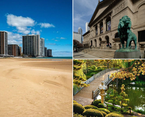 Chicago Gems for Artists cover photo collage