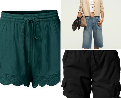 Women's Summer Shorts cover photo collage