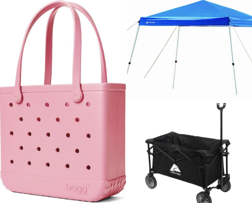 Beach trip “must haves” cover photo collage