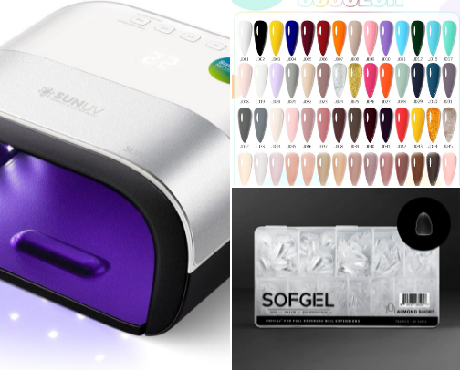 DIY Gel Press On Nail Essentials cover photo collage