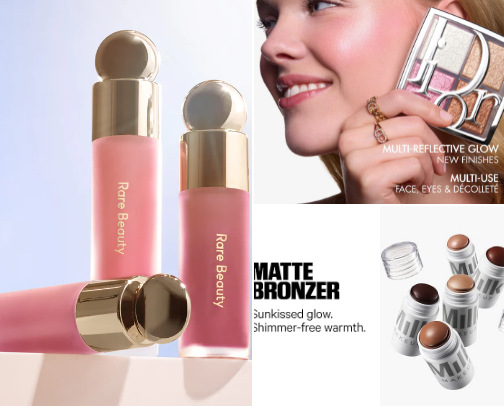 Clean girl makeup cover photo collage