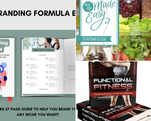 Best-Selling E-Books on Etsy cover photo collage