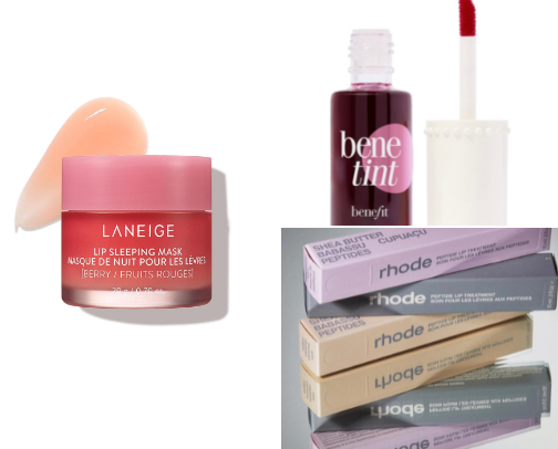 Lip products cover photo collage