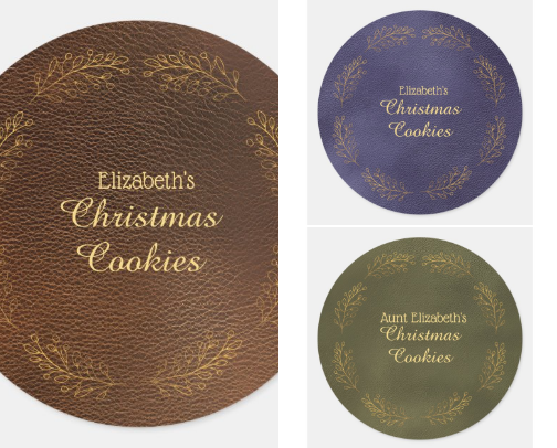 Beautiful Christmas Food Gift Labels cover photo collage