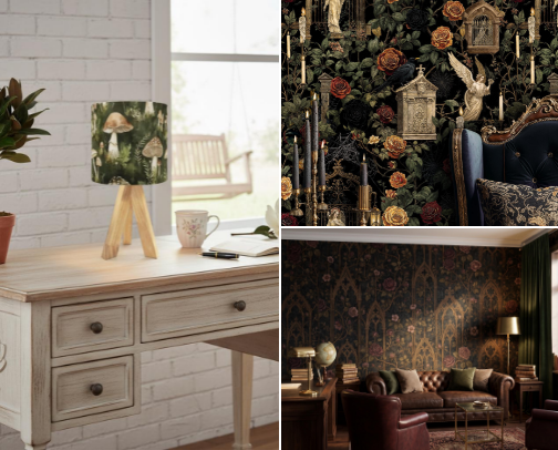 Moody Dark Cottagecore Decor & Small Space Furniture cover photo collage