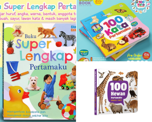 Buku Pertama untuk Balita cover photo collage